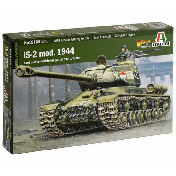 Plastikov model tanku IS-2 MOD. 1944 (1:56) - Italeri Wargames tank 15764